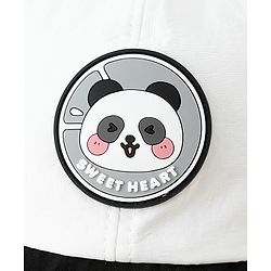Babyhug Baseball Cap with Ear Applique & Patch Detailing Pink - Diameter 16 cm
