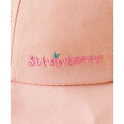 Babyhug Cotton Bucket Hat with Fruit Embroidery & Applique Light Blue - Diameter 16 cm
