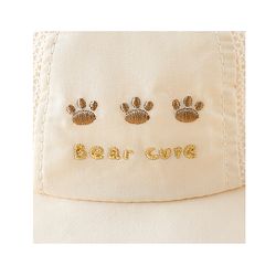 Babyhug Bucket Hat with Bear Embroidery & Ear Applique Light Pink - Diameter 16 cm