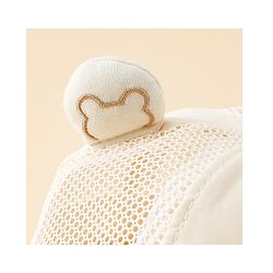 Babyhug Bucket Hat with Bear Embroidery & Ear Applique Light Pink - Diameter 16 cm