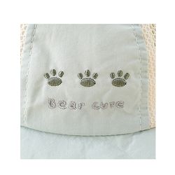 Babyhug Bucket Hat with Bear Embroidery & Ear Applique Light Pink - Diameter 16 cm