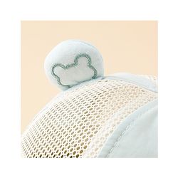 Babyhug Bucket Hat with Bear Embroidery & Ear Applique Light Pink - Diameter 16 cm