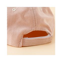 Babyhug Baseball Cap with Bear Applique Pink - Diameter 17 cm