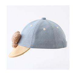 Babyhug Baseball Cap with Bear Applique Pink - Diameter 17 cm