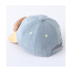 Babyhug Baseball Cap with Bear Applique Pink - Diameter 17 cm