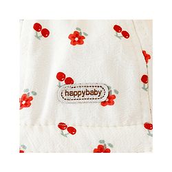 Babyhug Bucket Hat with Floral Print & Bow Applique Pink - Diameter 16 cm