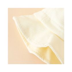 Babyhug Bucket Hat with Embroidery & Ear Applique Light Yellow - Diameter 16 cm
