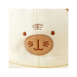 Babyhug Bucket Hat with Embroidery & Ear Applique Light Yellow - Diameter 16 cm