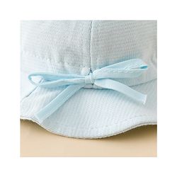 Babyhug Bucket Hat with Embroidery & Ear Applique Light Yellow - Diameter 16 cm