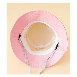 Babyhug Cotton Bucket Hat With Applique Sea Green - Diameter 17 cm