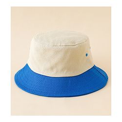 Babyhug Cotton Bucket Hat With Teddy Bear Applique Brown - Diameter 17 cm