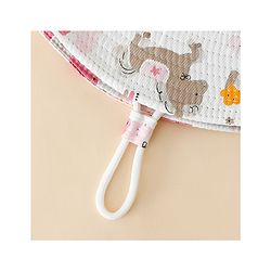 Babyhug Bucket Hat with Unicorn Print White - Diameter 17 cm