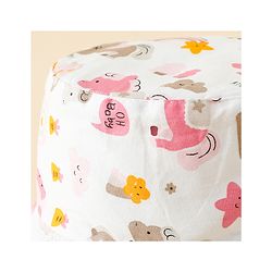 Babyhug Bucket Hat with Unicorn Print White - Diameter 17 cm