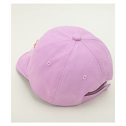 Babyhug Cotton Baseball Cap With Floral Applique Light Blue - Diameter 17 cm