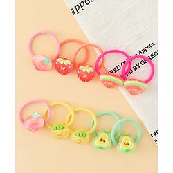 Babyhug Hair Rubber Bands Pack of 12 - Multicolor