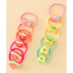 Babyhug Hair Rubber Bands Pack of 12 - Multicolor