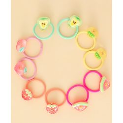 Babyhug Hair Rubber Bands Pack of 12 - Multicolor