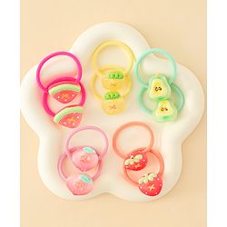 Babyhug Hair Rubber Bands Pack of 12 - Multicolor