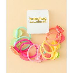 Babyhug Hair Rubber Bands Pack of 12 - Multicolor