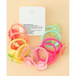 Babyhug Hair Rubber Bands Pack of 12 - Multicolor
