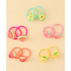 Babyhug Hair Rubber Bands Pack of 12 - Multicolor