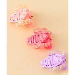 Babyhug Hair Clips with Bow Applique  Pack of 4  - Multicolor
