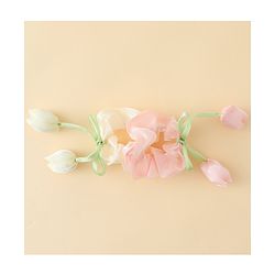 Babyhug Rubber Bands & Scrunchies Sets With Floral Applique - Multicolor