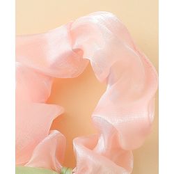 Babyhug Rubber Bands & Scrunchies Sets With Floral Applique - Multicolor