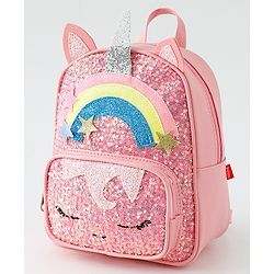 Babyhug Fashion Backpack with Sequins Applique - Pink
