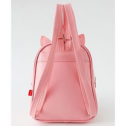 Babyhug Fashion Backpack with Sequins Applique - Pink
