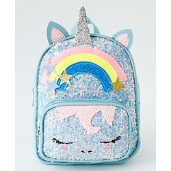 Babyhug Fashion Backpack with Sequins Applique - Pink