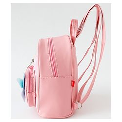 Babyhug Fashion Backpack with Butterfly Applique - Pink