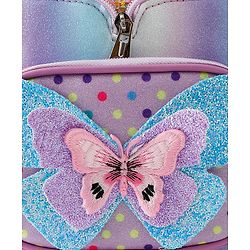 Babyhug Fashion Backpack with Butterfly Applique - Pink