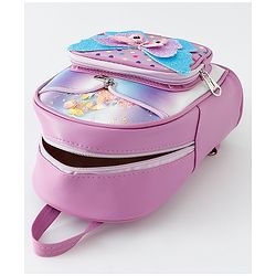 Babyhug Fashion Backpack with Butterfly Applique - Pink