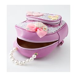 Babyhug Fashion Backpack with Sequin Detailing & Applique - Purple