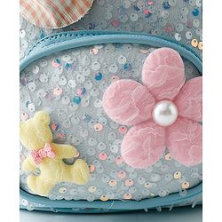 Babyhug Fashion Backpack with Sequin Detailing & Applique - Purple