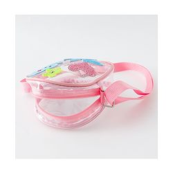Babyhug  Transparent Sling Bag With Floral & Bunny Design - Pink