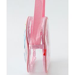 Babyhug  Transparent Sling Bag With Floral & Bunny Design - Pink