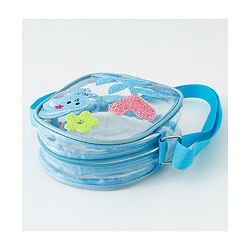 Babyhug  Transparent Sling Bag With Floral & Bunny Design - Pink