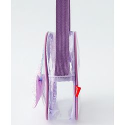Babyhug Sling Bag with Bow & Heart Applique - Pink Sling Bag -Purple