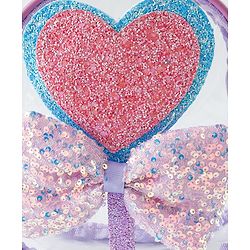 Babyhug Sling Bag with Bow & Heart Applique - Pink Sling Bag -Purple