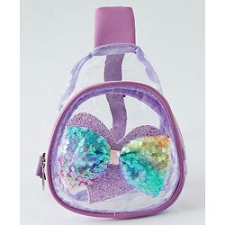 Babyhug Sling Bag with Bow Applique - Purple