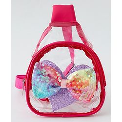 Babyhug Sling Bag with Bow Applique - Purple