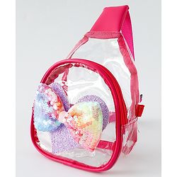 Babyhug Sling Bag with Bow Applique - Purple
