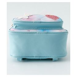 Babyhug Fashion Backpack with Hearts & Bow Applique - Blue
