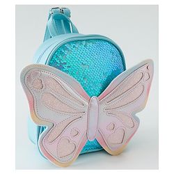 Babyhug Fashion Backpack with Hearts & Butterfly Applique - Fuchsia