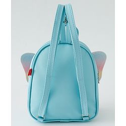 Babyhug Fashion Backpack with Hearts & Butterfly Applique - Fuchsia