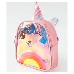 Babyhug Fashion Backpacks With Unicorn Horn - Pink