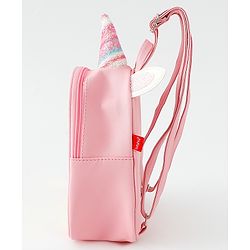 Babyhug Fashion Backpacks With Unicorn Horn - Pink
