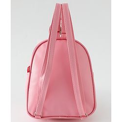 Babyhug Fashion Backpack with Hearts  & Bow Applique - Pink